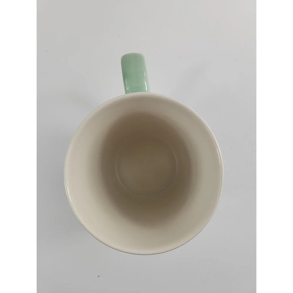 Starbucks 2020 Mint Green Leaves & Mermaid Logo Ceramic Coffee Cup Mug 10oz